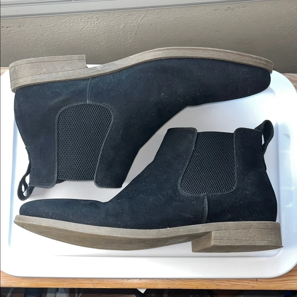 Jansen Milan‎ Black Suede Chelsea Boots Mens Size 13